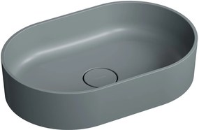 Omnires Ovo M+ lavoar 55x36 cm oval de blat gri/piatră OVOUNAG