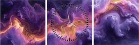 Tablou - Nebuloasa purpurie (cu ceas) (90x30 cm)
