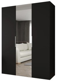 Dulap de haine 150 cm Mirabella 2 (Negru + Cașmir). 1126408
