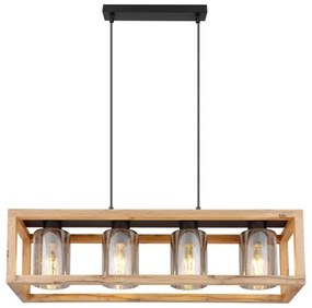 Lustră pe cablu PETTEY 4xE27/40W/230V Globo 15497-4H