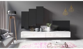 Mobilier living Calabria C20 (Negru + Alb) (fără iluminat). 1051674