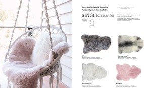 Covor din blana Icelandic Short Wool 90cm