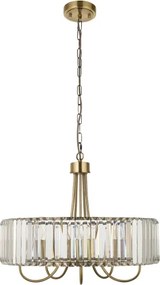 Endon 119610 - Candelabru VISCONTI cu lanț, 5 x E14, 6 W, 230 V, alamă