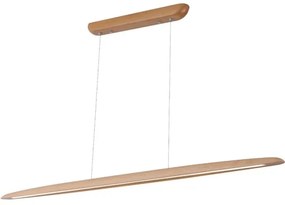 Lustră LED pe cablu LED/26W/230V 4000K 150 cm fag/lemn masiv