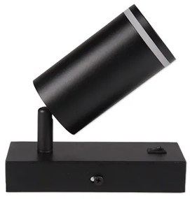 Spot de perete 1xGU10/35W/230V negru