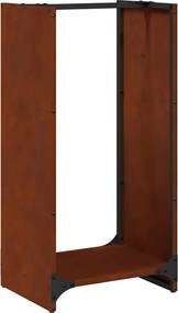 vidaXL Suport pentru lemne de foc 40x30x80 cm Oțel pentru intemperii