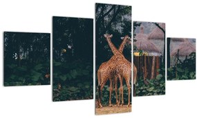 Tablou cu două girafe (125x70 cm), în 40 de alte dimensiuni noi