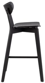 Scaune de bar din lemn de arbore de cauciuc 2 buc. 105 cm Roxby – Actona