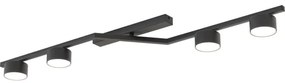 Plafonieră SKAN 4xGX53/12W/230V, neagră