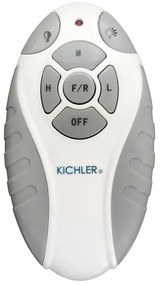 Ventilator LED dimabil de tavan Kichler KLF-ZEUS-60-WHT ZEUS LED/10W/230V + telecomandă