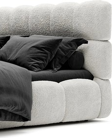Pat Olivia Tapitat cu Saltea  120/140/160/180x200cm - 120x200