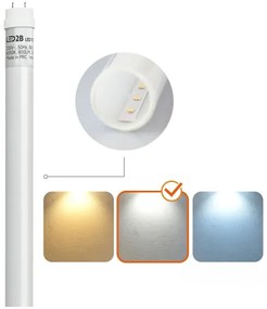 Corp de iluminat LED fluorescent industrial Brilagi OPTIMA T8 1xG13/18W/230V 4000K IP65 128 cm