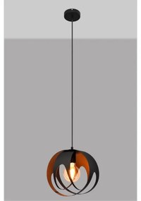 Lustră pe cablu MOONLIGHT 1xE27/15W/230V neagră