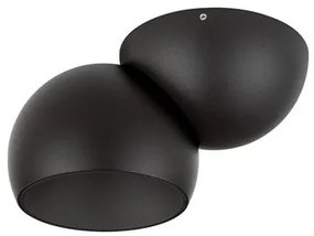 Spot LED aplicat aluminiu LUSA negru