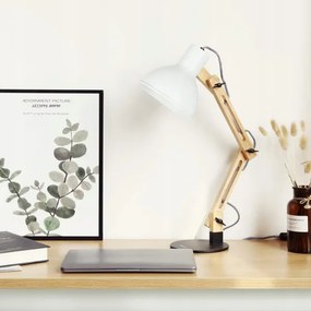 Lampă de masă 1xE27/40W/230V albă/neagră