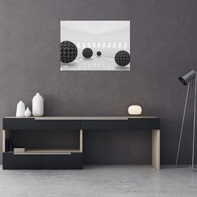 Tablou pe sticlă - Contrast (70x50 cm)