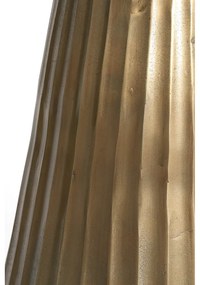 Masă de dining în culoarea bronz/în culoare naturală rotundă cu blat cu aspect de marmură ø 100 cm Rianne – Light &amp; Living