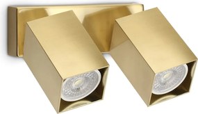 Aplica de perete DYNAMITE AP2 SQUARE OTTONE