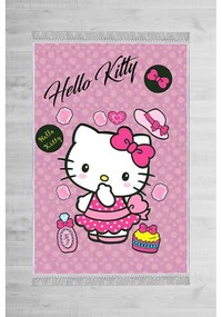 COVOR COPII ANTIDERAPANT, DREPTUNGHIULAR, 120X180, HELLO KITTY, MULTICOLOR, POLIESTER