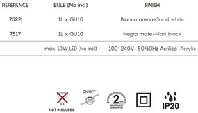 Lampadar/Lampa de podea minimalista SAL neagra