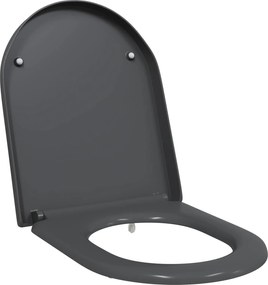 vidaXL Capacul de toaletă Antracit 49 x 36 x 4 cm Duroplast