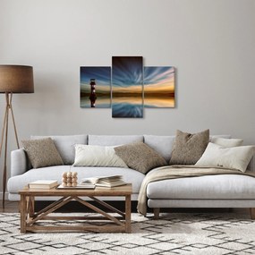 Tablou cu farul în mare (90x60 cm)