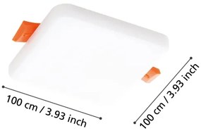 Corp de iluminat LED încastrat pentru baie Eglo 900967 RAPITA 5,5W/230V 10x10 cm IP65