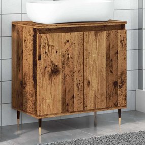 vidaXL Dulap de baie, lemn vechi, 58x33x60 cm, lemn prelucrat