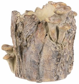 Suport din beton - ciot cu ciuperci, 19 x 17 x 16cm