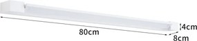 BRILAGI - Iluminare LED pentru oglindă de baie AQUA LINE LED/20W/230V 80 cm IP44 albă