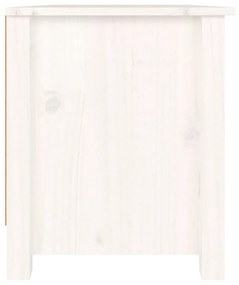 Dulap pentru pantofi, alb, 70x38x45,5 cm, lemn masiv de pin Alb, 1