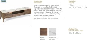 Comoda TV design elegant Glayds AC-CP1806-TV