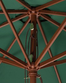 Umbrelă de grădină 270 cm TRATORIA II (poliester) (verde). 1019449