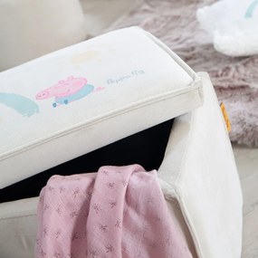 Bancă de copii albă Peppa Pig – Roba