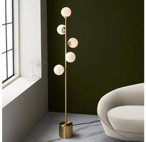 Endon 106756 - Lampă de podea OTIS 5xG9/3W/230V auriu/alb