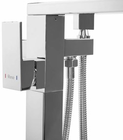 Baterie freestanding Tery argintiu H88,5 cm