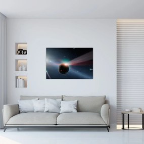 Tablou cu planetă mică (90x60 cm)