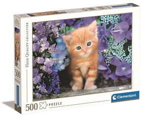 Animale Ginger Puzzle cu 500 de piese cu pisici Clementoni