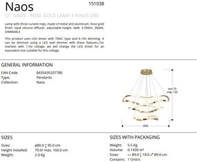 Lustra Suspendata Moderna, LED Naos