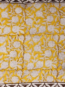 Perna decorativa din bumbac cu imprimeu 45x45cm Cumin
