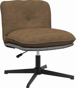 vidaXL Scaun de birou pivotant, gri taupe, material textil