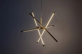 Lustra LED suspendata stil minimalist Henli2 auriu