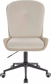 HR690K Scaun Velvet&amp;soft Piele Pu Cremos/Cremos Bază Neagră