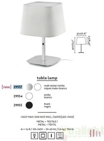 Veioza / Lampa de masa moderna alba, SWEET 29937