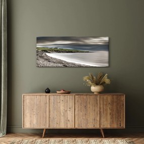 Tablou cu lac în amurg (120x50 cm)