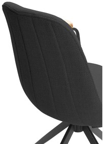 Scaune de dining negre 2 buc. Tali – Marckeric