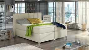 Pat tapitat boxspring, cu spatiu pentru depozitare, 160X200 cm, Basilio 2, Eltap (Culoare: Verde Fistic)