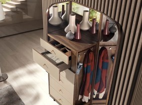 Comoda cu oglinda, sertar cu spatiu pentru ceasuri si bijuterii Chiffonier