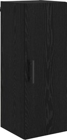 vidaXL Dulap montat pe perete Stejar Negru 34,5 x 34 x 90 cm