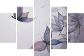 Tablou - Fluturi desenați (150x105 cm)
